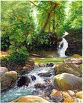 CASCADE TROPICALE VERTICALE